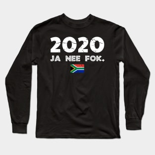 Ja Nee Fok South Africa 2020 Virus Pandemic Long Sleeve T-Shirt